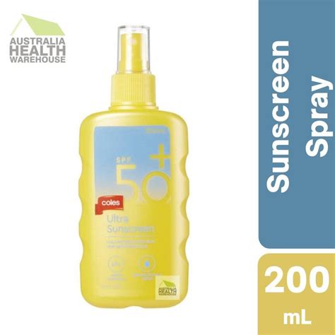 sunscreen spray coles.